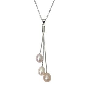 Pearl Sterling Silver Dangle Pendant